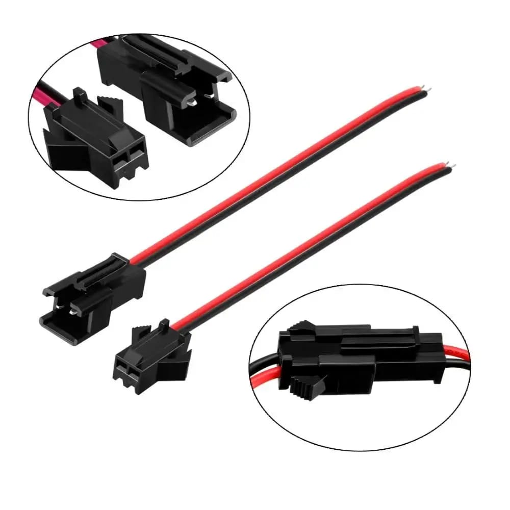 2 PİN SM JST 2P KABLOLU KONNEKTOR DİŞİ ERKEK TAKIM 20cm