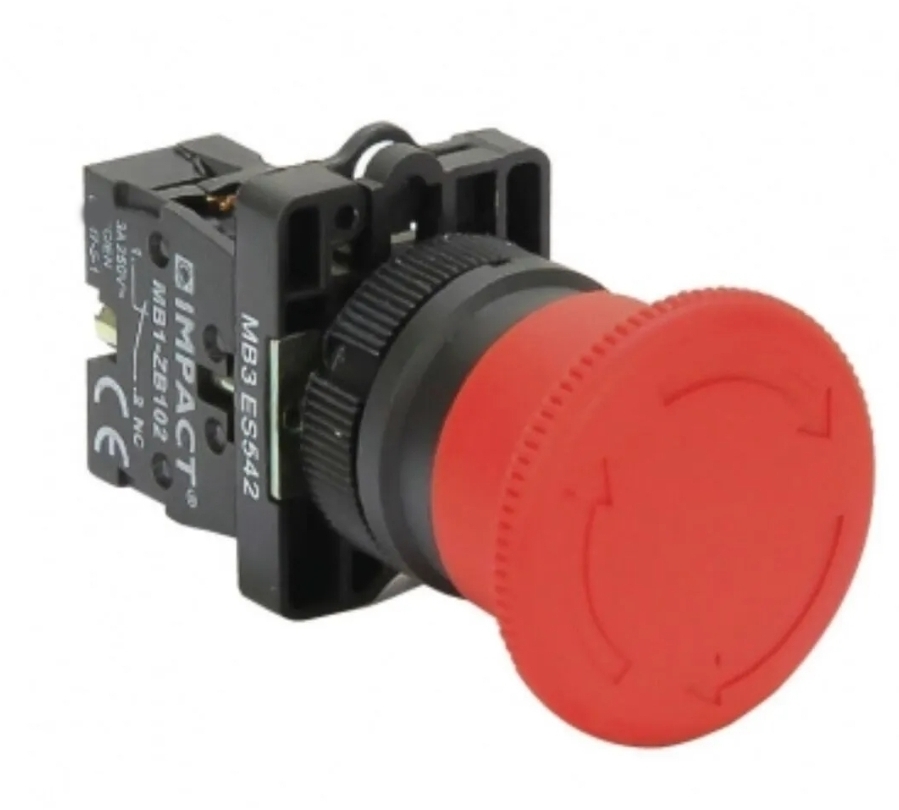 IMPACT 22MM MB3-ZB102 ACİL STOP BAS ÇEVİR 3A 250V AC