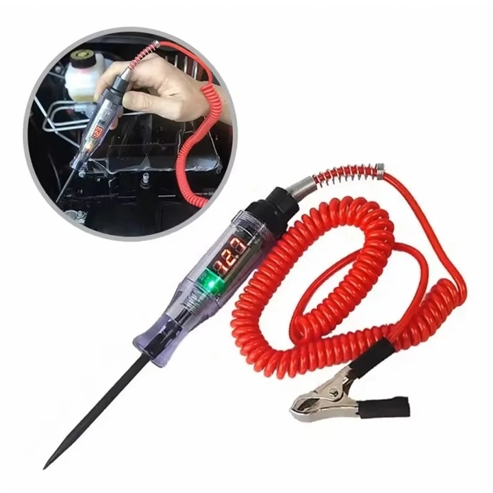 DİJİTAL GÖSTERGELİ OTO ELEKTRİK KONTROL KALEMİ – 12V / 24V TEST VE AMPER ÖLÇER