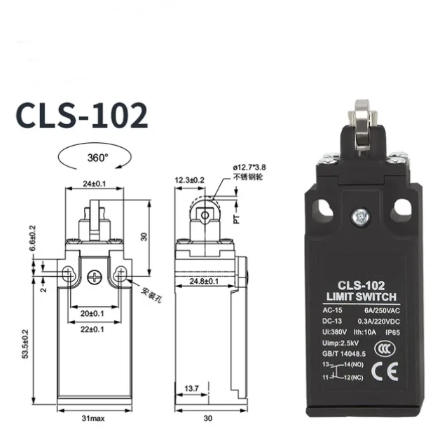 LL8XCK-P102 CLS-102 PLASTİK LİMİT SWİTCH