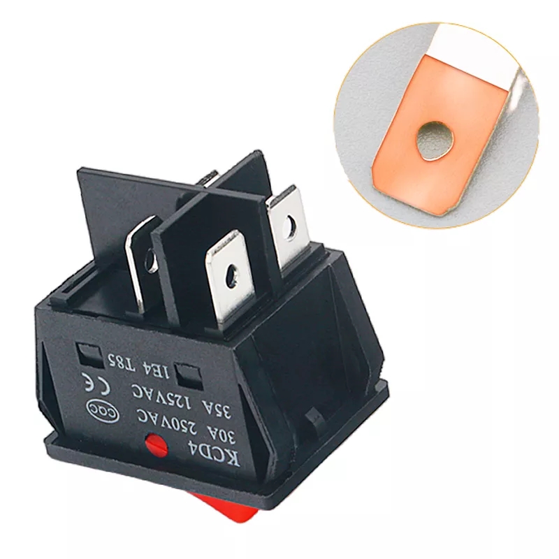 MR-104-30 WIDE RED LIGHT SWITCH ON-OFF 4P 30AMP