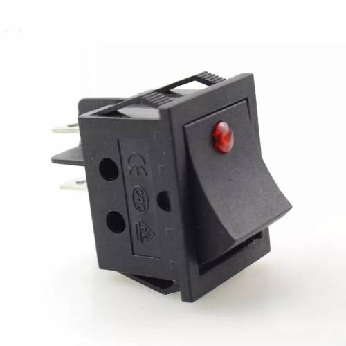 MR-104-12 GENİŞ KIRMIZI NOKTA IŞIKLI KIRMIZI 12V ANAHTAR