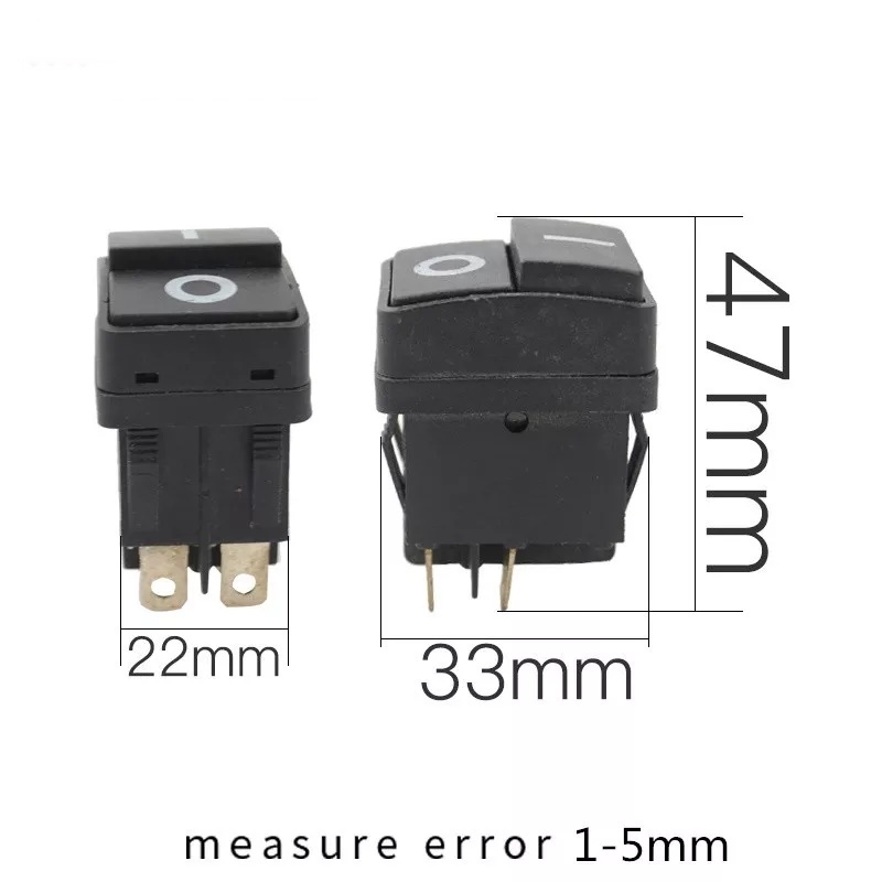 MR-106B GENİŞ IŞIKSIZ SÜPÜRGE ANAHTARI ON-OFF 4P