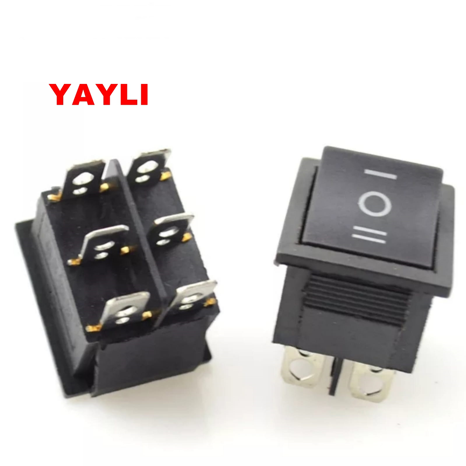 MR-110 GENİŞ IŞIKSIZ ANAHTAR (ON)-OFF-(ON) 6P YAYLI