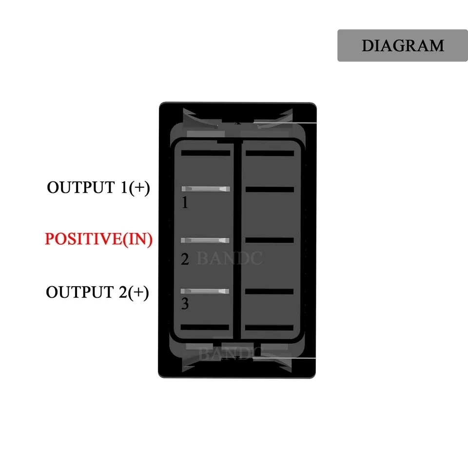 MR-134M-S11 MARİN SWİTCH (ON)-OFF-(ON) 3 BACAKLI 12-24V KIRMIZI ÇAPA IRGATI