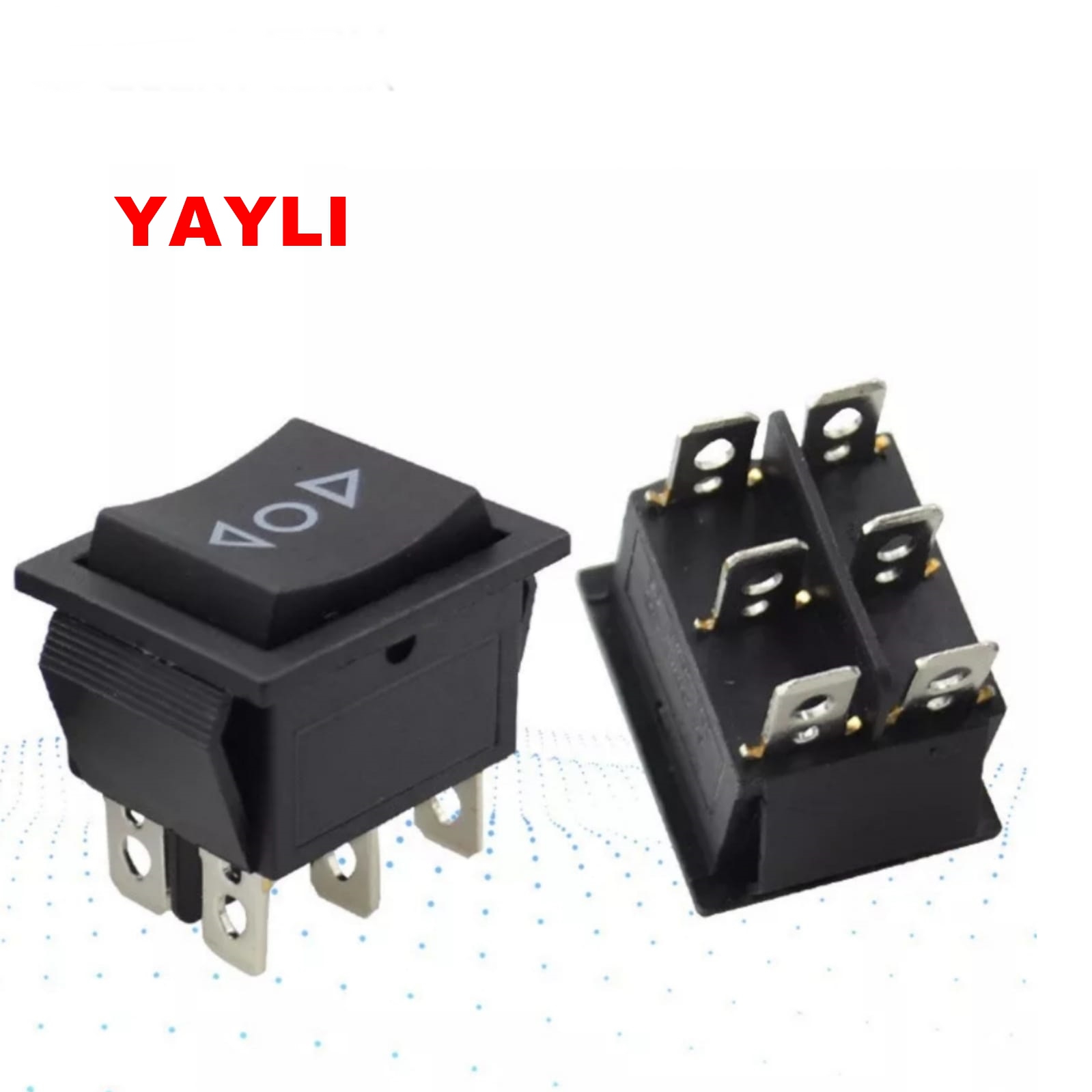 MR-111 GENİŞ IŞIKSIZ ANAHTAR (ON)-OFF-(ON) 6P OK’LU YAYLI
