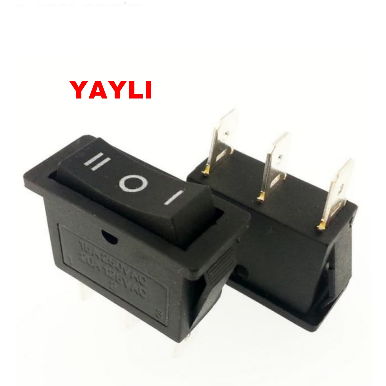 MR-117 TEKLİ DAR IŞIKSIZ ANAHTAR (ON)-OFF-(ON) 3P YAYLI
