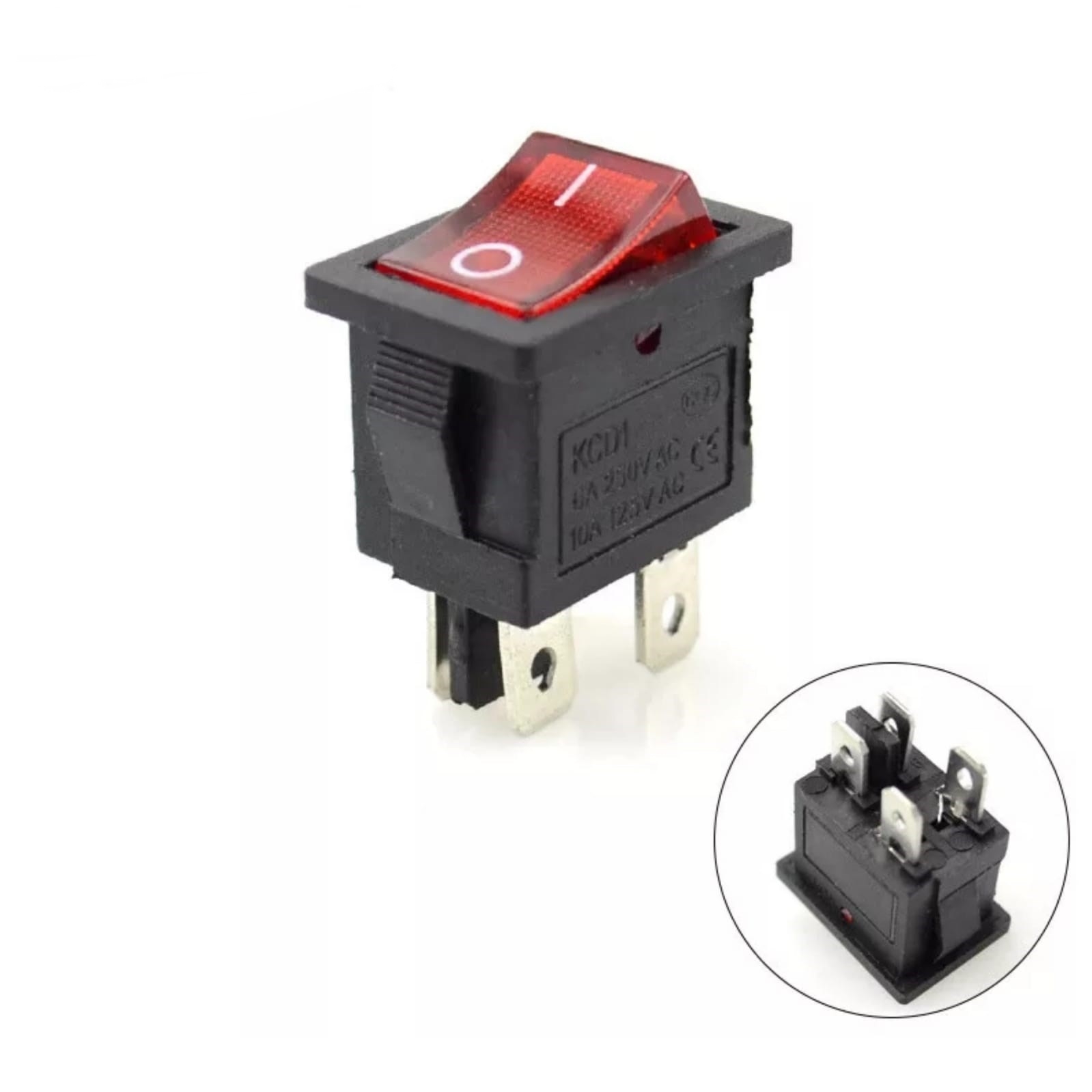 MR-119 MİNİ KIRMIZI IŞIKLI ANAHTAR ON-OFF 4P