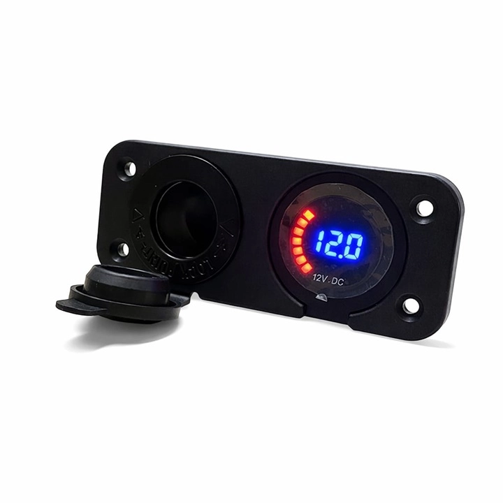 VOLTMETRE PANO TİP AKÜ GÖSTERGELİ ve ÇAKMAKLIK ŞAŞE