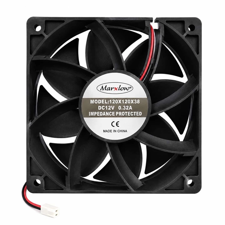 12CM 38MM 12VOLT 2 UÇLU 120X120X38MM 12V 0.32A DC 2P FAN