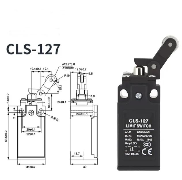 LL8XCK-P127 CLS-127 PLASTİK LİMİT SWİTCH TEKERLEKLİ