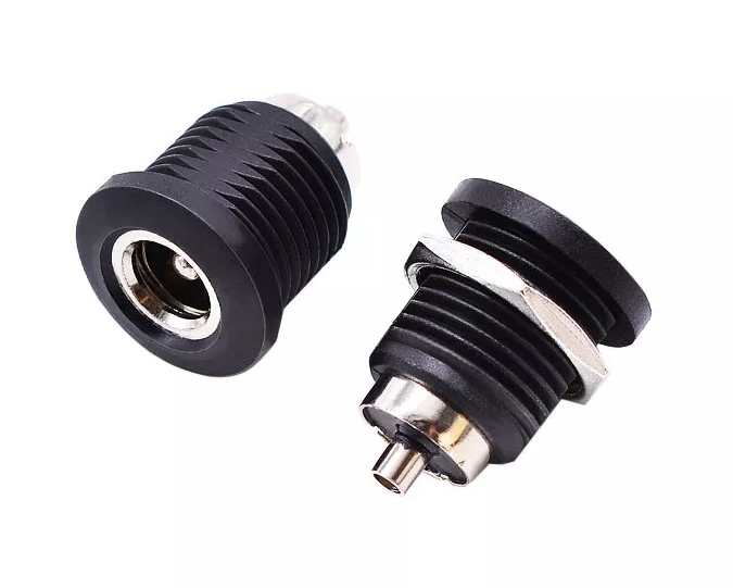 IC-258C DC ŞASE 5.5X2.1MM İÇİ METAL DİŞİ DC JAK 12MM
