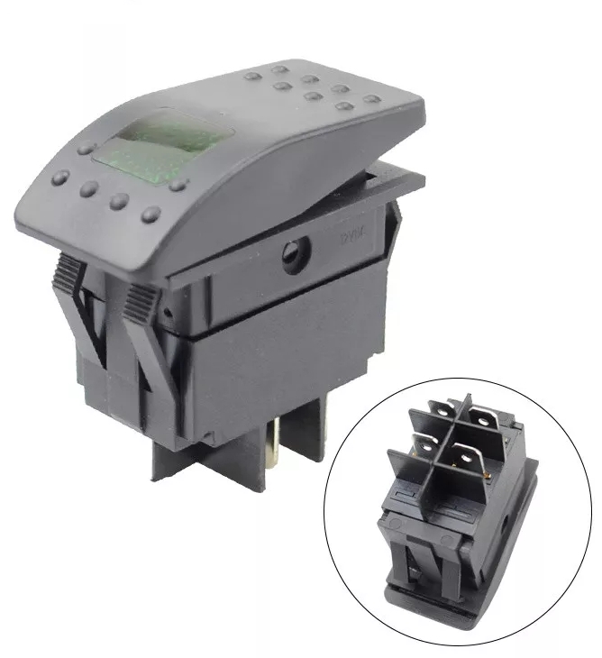 MR-134M MARİN SWİTCH KIRMIZI IŞIKLI ON-OFF 12-24V 4 BACAKLI ANAHTAR