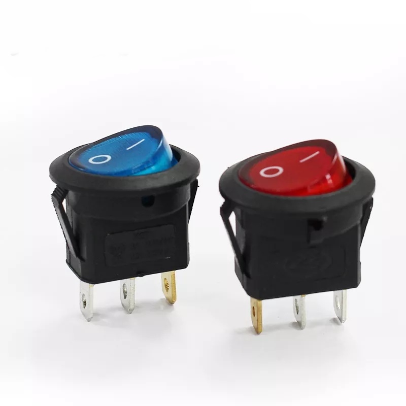 1 ADET KIRMIZI 1 ADET MAVİ 12V MARİN 20MM ANAHTAR