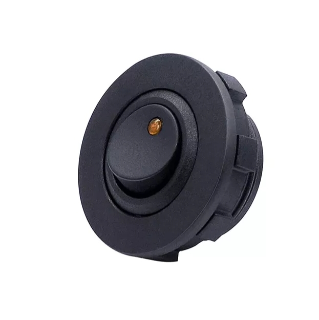 MR-132E ROUND POINT RED LIGHT PANEL TYPE SWITCH ON-OFF 3 LEGS 12V 20 AMPER