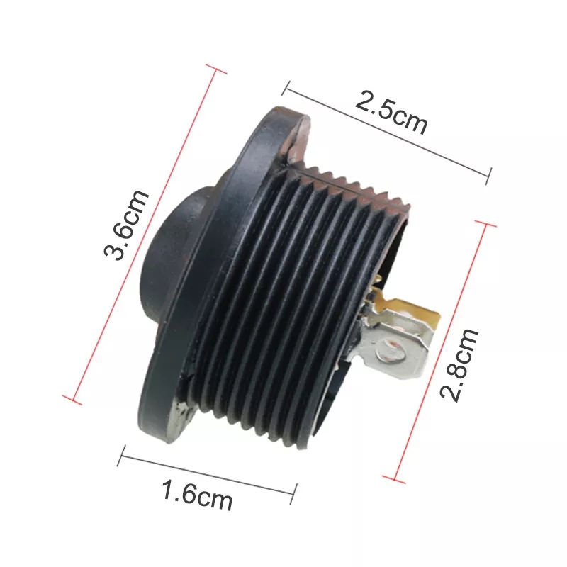 MR-132E ROUND POINT RED LIGHT PANEL TYPE SWITCH ON-OFF 3 LEGS 12V 20 AMPER