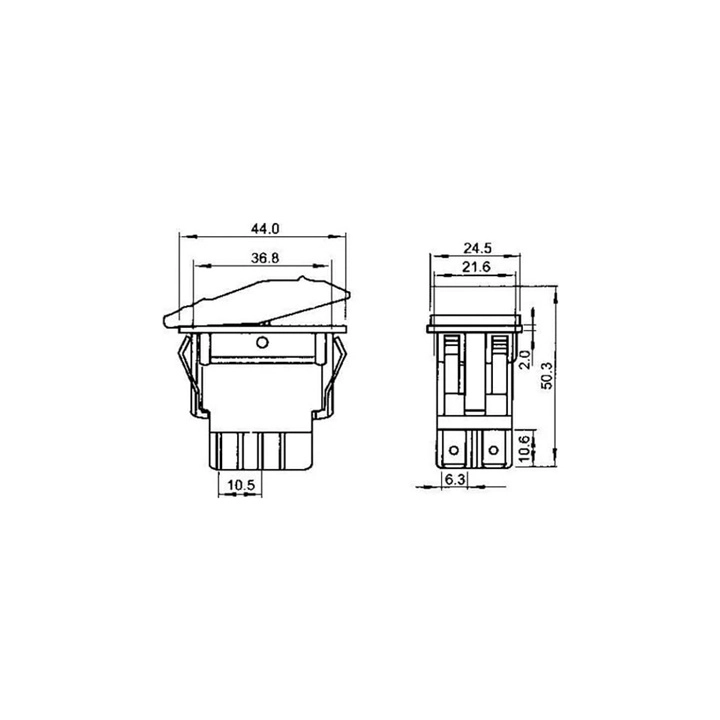 MR-134M-S8 MARİN SWİTCH ON-OFF 12-24V 3 BACAKLI KIRMIZI SİNTİNE POMPA