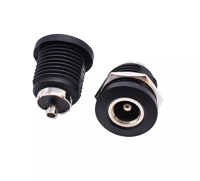 IC-258C DC ŞASE 5.5X2.1MM İÇİ METAL DİŞİ DC JAK 12MM