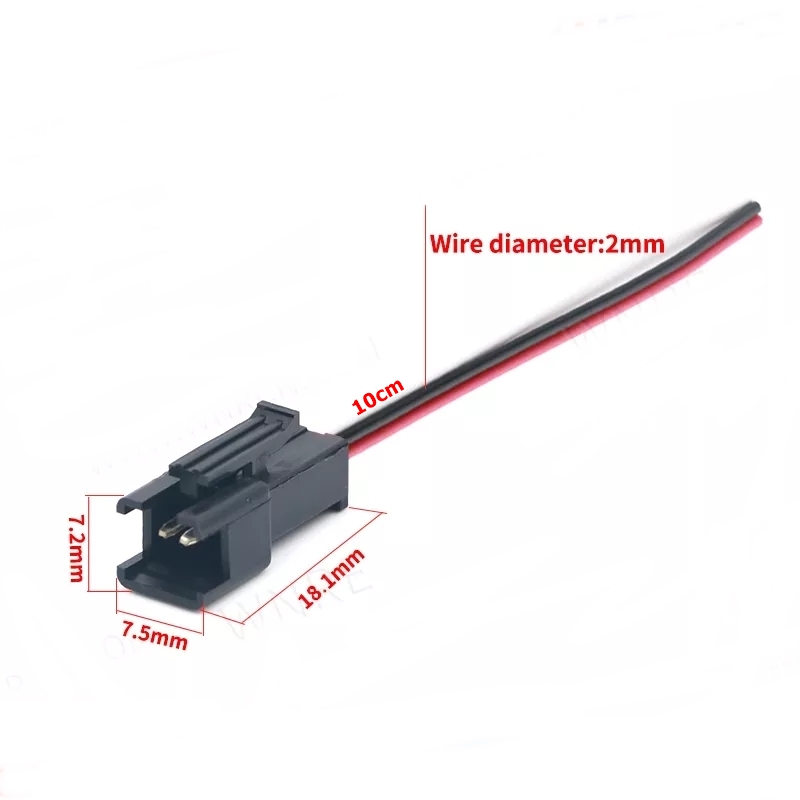 MR-261J JST SM 2P KABLOLU KONNEKTOR DİŞİ ERKEK TAKIM 10cm