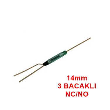 MR-228 CAM REED SWITCH RÖLE 14MM 3 BACAKLI İNDÜKLEME MANYETİK ANAHTAR NC/NO