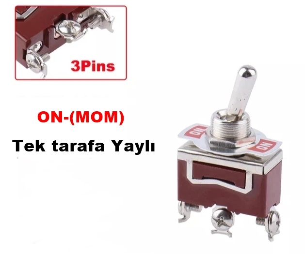 MR-153A 12MM TOGGLE SWITCH LARGE SIZE ON-(MOM) 3 LEGS SCREW WITH SPRING ON ONE SIDE