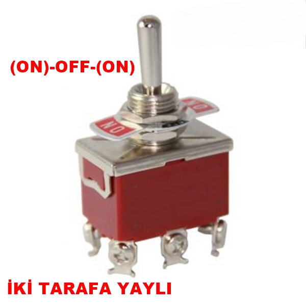 MR-160 TOGGLE SWITCH LARGE SIZE (ON)-OFF-(ON) 6 LEGS SCREW WITH SPRING ON BOTH SIDES