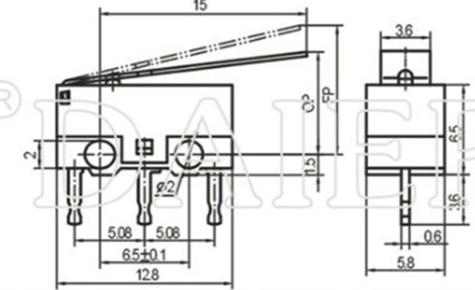 MR-162A MİNİ MICRO SWITCH UZUN PALETLİ