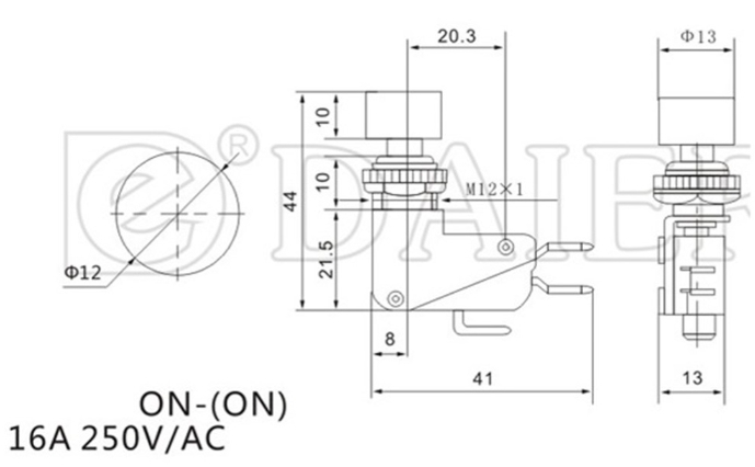 MR-176E MİKRO SWITCH BASMALI DS-438