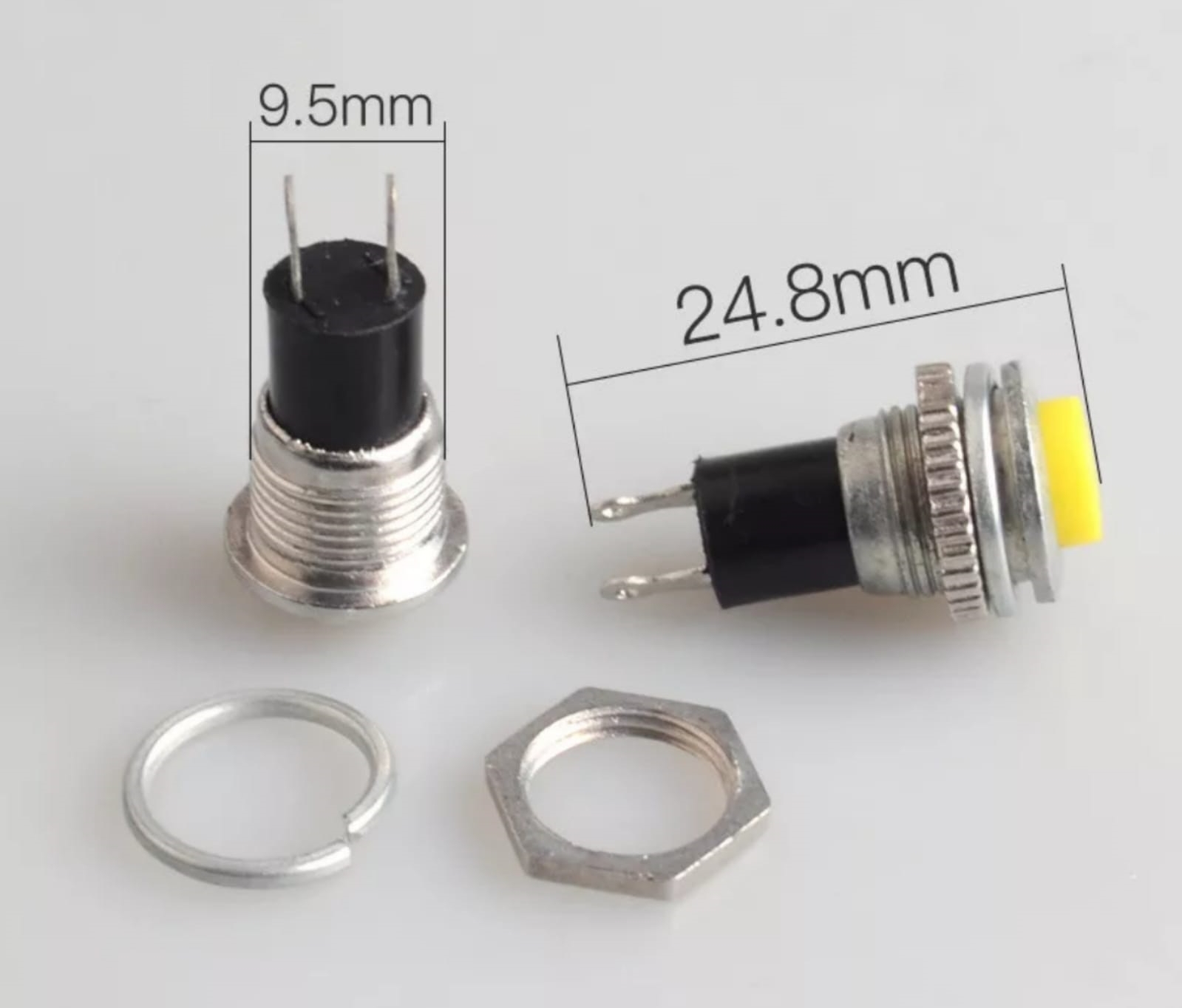 MR-179 10mm BASMALI BUTON METAL YEŞİL
