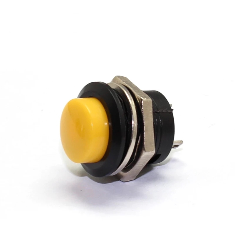 MR-180A 16mm BASMALI KALMASIZ BUTON PLASTİK KIRMIZI