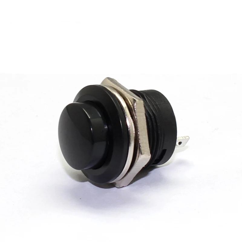 MR-180A 16mm BASMALI KALMASIZ BUTON PLASTİK KIRMIZI