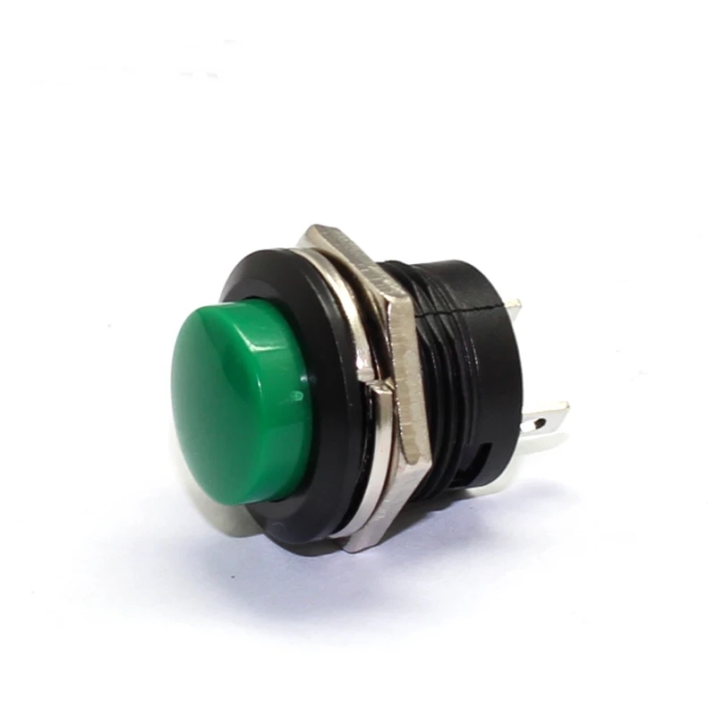 MR-180A 16mm BASMALI KALMASIZ BUTON PLASTİK KIRMIZI