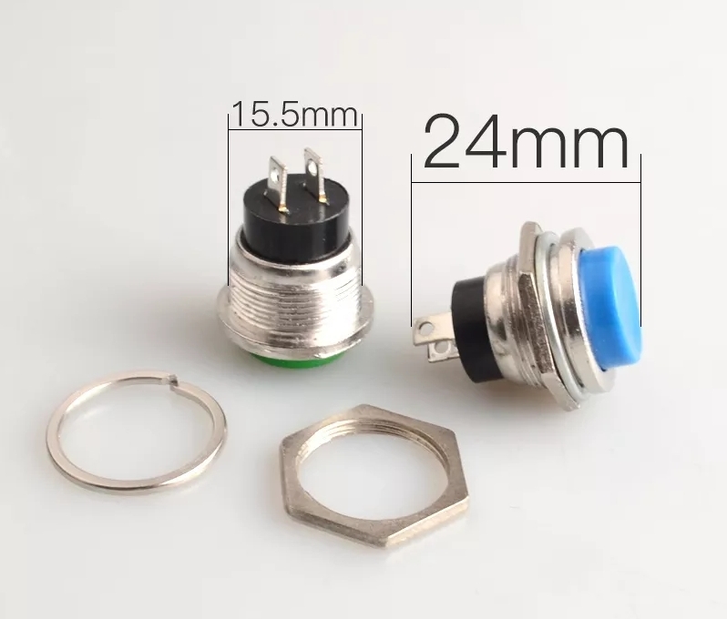 MR-180 16mm METAL LEFT-FREE PUSH BUTTON