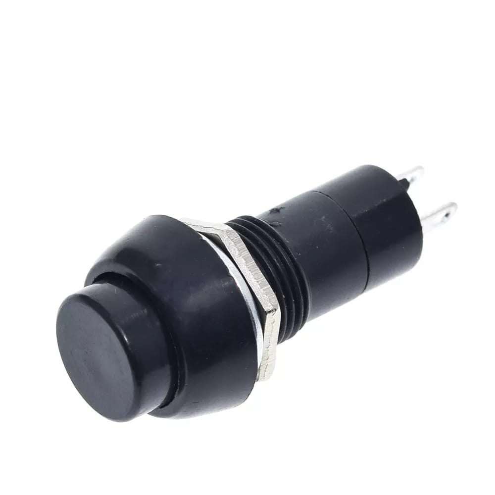 MR-186 12mm KIRMIZI KALMASIZ PUSH BUTON PLASTİK (PBS11B) YAYLI