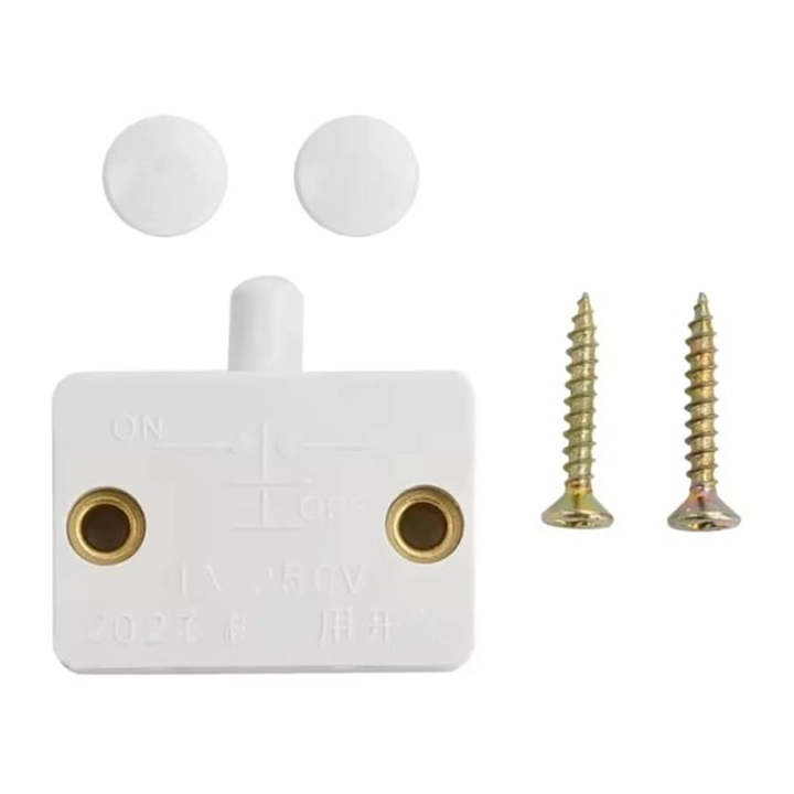 MR-187F KAPI LED DOLAP IŞIGI TERS KAPAK SWİCİ SIVA ÜSTÜ 1A 250VAC BEYAZ