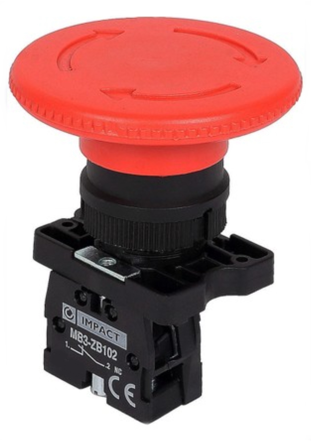 IMPACT 22MM MB3-ZB102 ACİL STOP BAS ÇEVİR 3A 250V AC