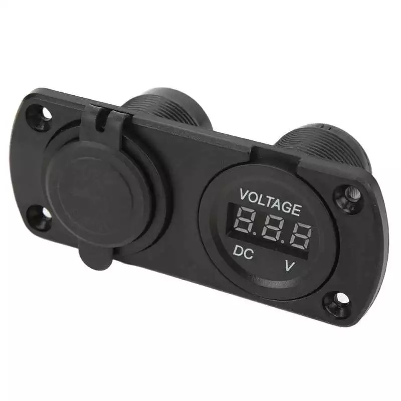 USB ŞARJ CİHAZI 1A 2.1A DİJİTAL VOLTMETRE 12V 24V PANO TİP ŞARJ SÖKETİ