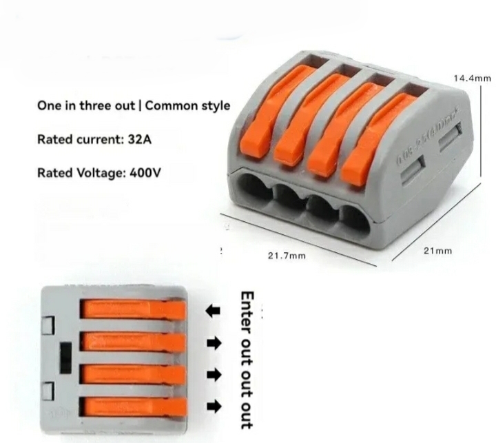 PCT-214 AWG 28-12 4LÜ HIZLI KABLO BİRLEŞTİRİCİ