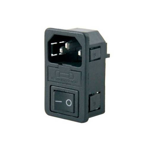 MR-214A POWER SOKET ERKEK ANAHTARLI + FUSELİ KULAKSIZ