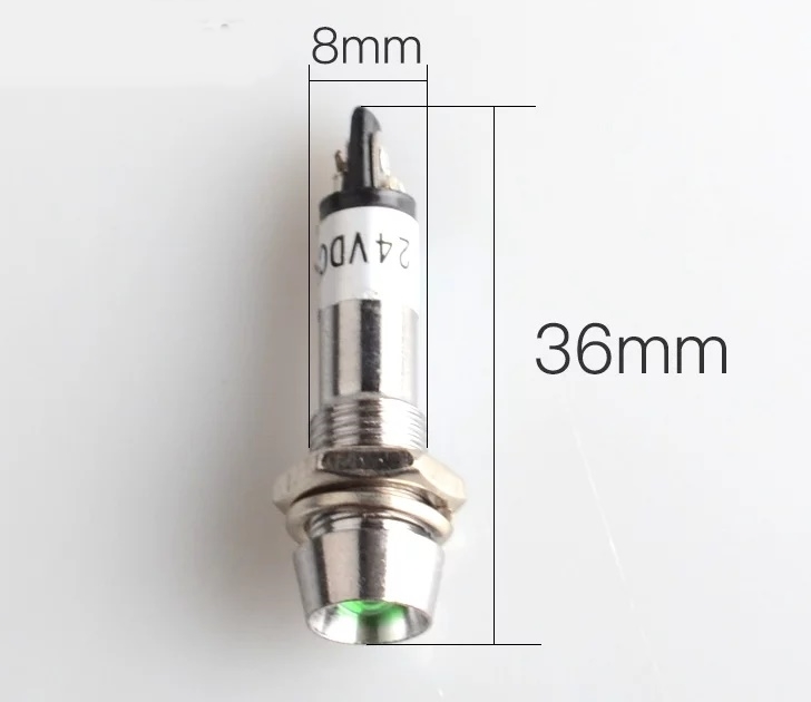 MR-225 8mm SİNYAL LAMBASI METAL 12V SARI