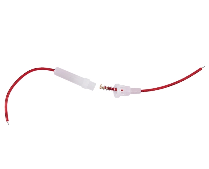 MR-237 SMALL FUSE HOLDER WITH WIRE (5X20) WHITE CASE
