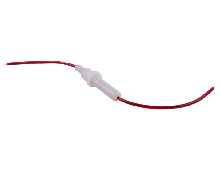 MR-237 SMALL FUSE HOLDER WITH WIRE (5X20) WHITE CASE