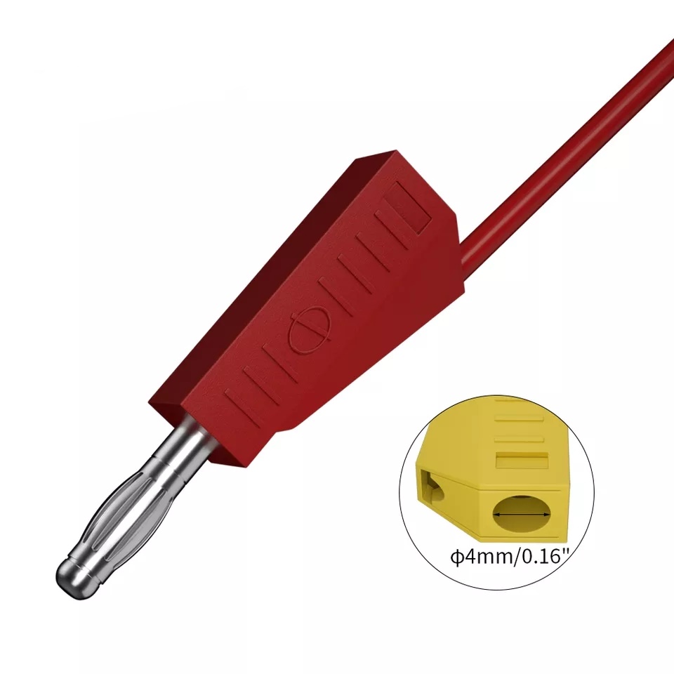 10 ADET 4MM ÜÇGEN MAVİ BANAN JAK FİŞ