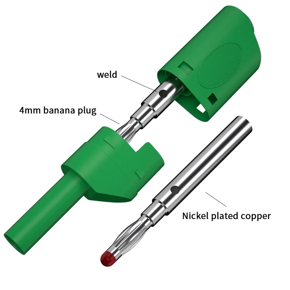 MR-238E 4MM KORUMALI TİP BANAN JAK FİŞ YEŞİL