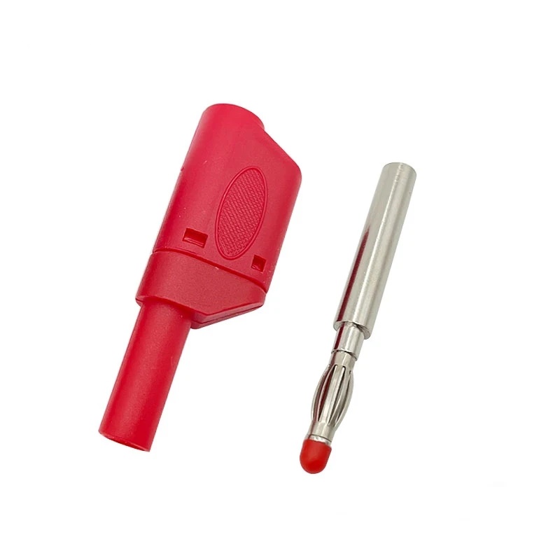 MR-238E 4MM KORUMALI TİP BANAN JAK FİŞ KIRMIZI