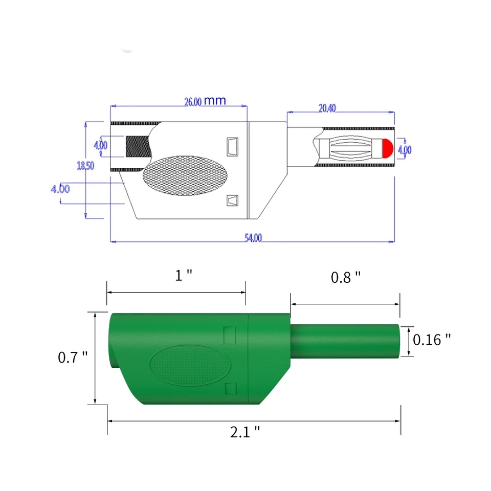 MR-238E 4MM KORUMALI TİP BANAN JAK FİŞ SİYAH