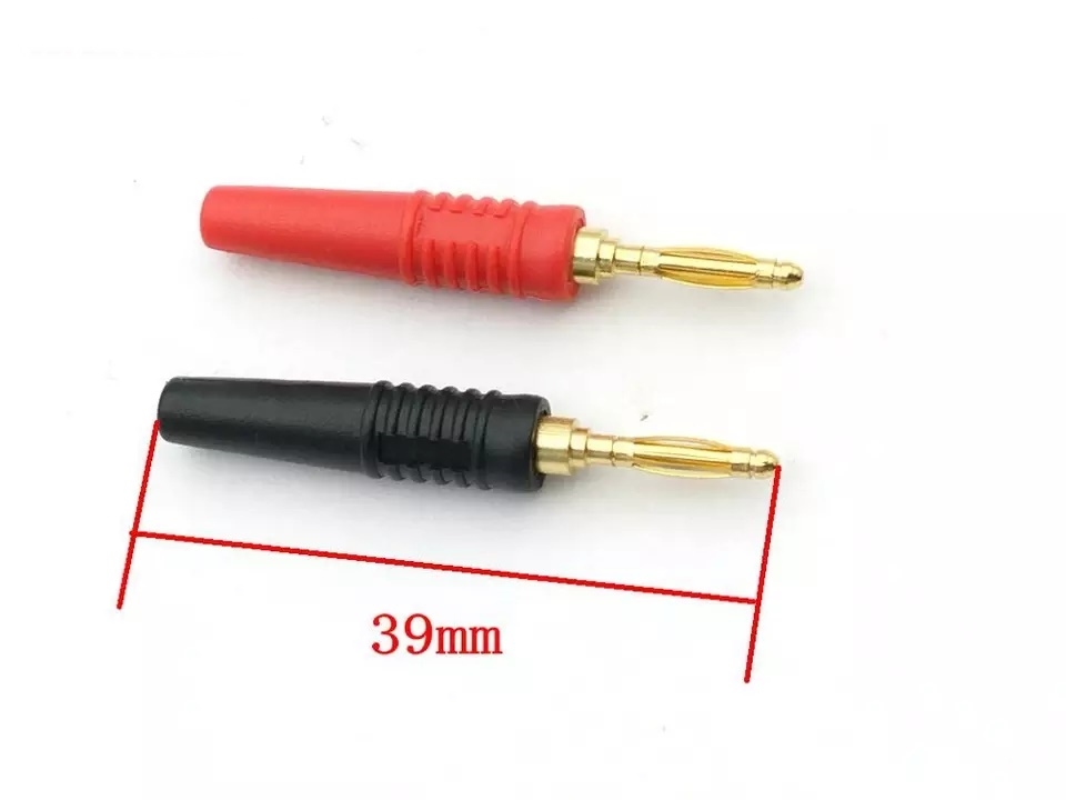 1 Takım Banan Jak 2mm CX-2067 Kırmızı - Siyah