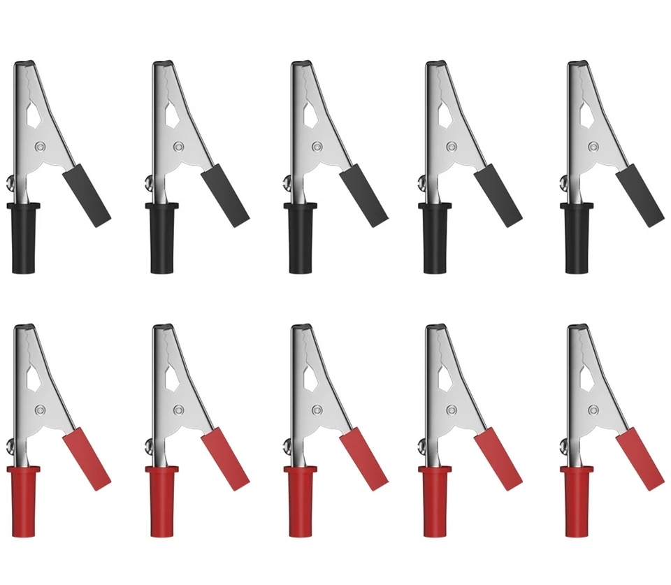 5 TAKIM 50MM TEST PROBU METAL TİMSAH AĞZI KRIKODİL MİNİ AKÜ MAŞASI