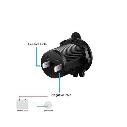 OTO ÇAKMAK FİŞ ÇAKMAKLIK DİŞİ PANO TİP 28mm ŞAŞE MONTELİ