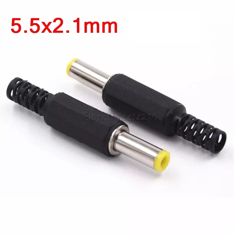 MR-252B SARI UÇLU DC JAK 5.5x2,1MM UZUN FİŞ SARI UÇ